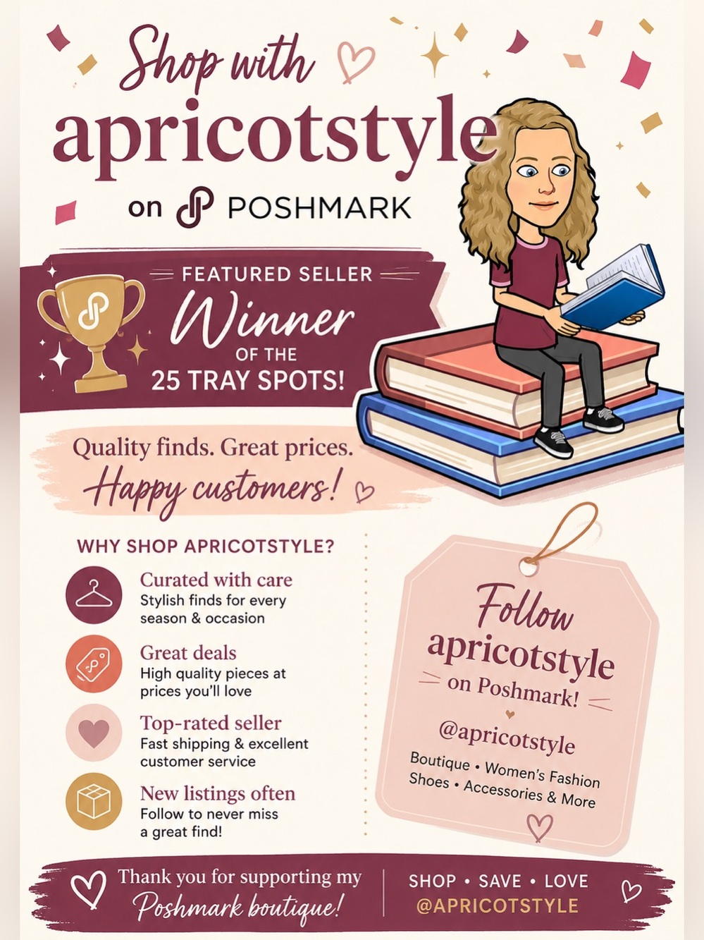🏆 Featured Seller @apricotstyle | Winner of 25 Tray Spots! 🎉